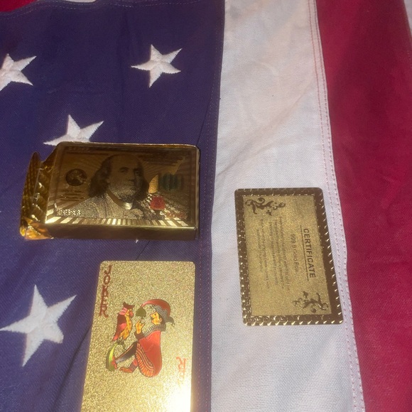 .999 purity gold foil playin cards - Picture 1 of 6